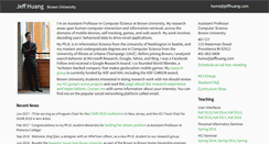 Desktop Screenshot of jeffhuang.com