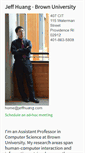 Mobile Screenshot of jeffhuang.com
